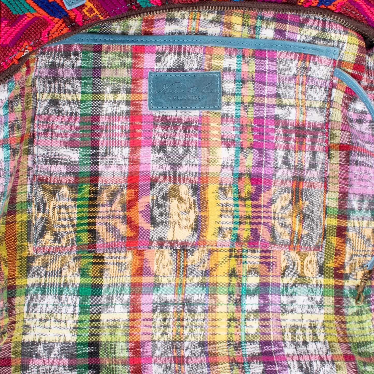 PENELOPE BAG - OOAK HUIPIL - CERULEAN - NO. 200733