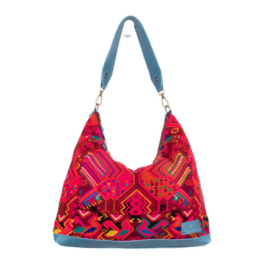 PENELOPE BAG - OOAK HUIPIL - CERULEAN - NO. 200733