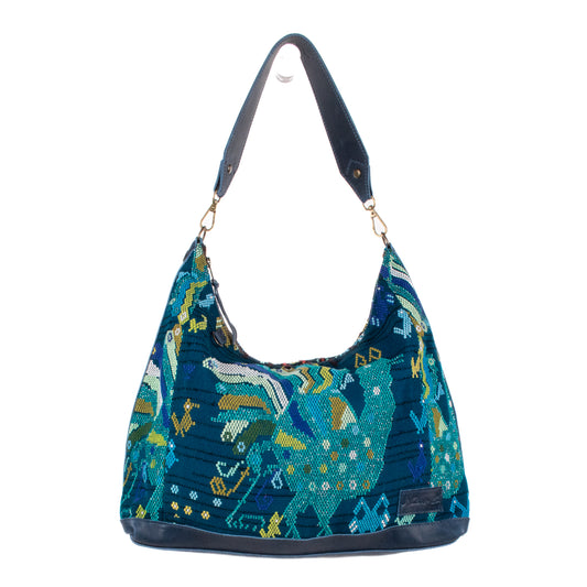 PENELOPE BAG - OOAK HUIPIL - NAVY - NO. 200736