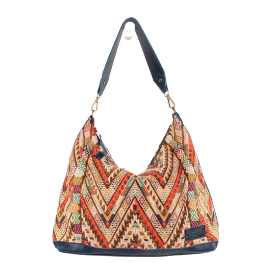 PENELOPE BAG - OOAK HUIPIL - NAVY - NO. 200737