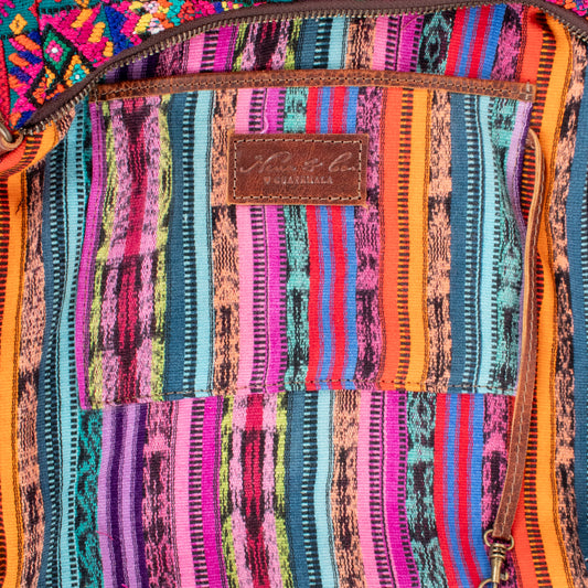 SMALL PENELOPE BAG - OOAK HUIPIL - HONEY - NO. 200740