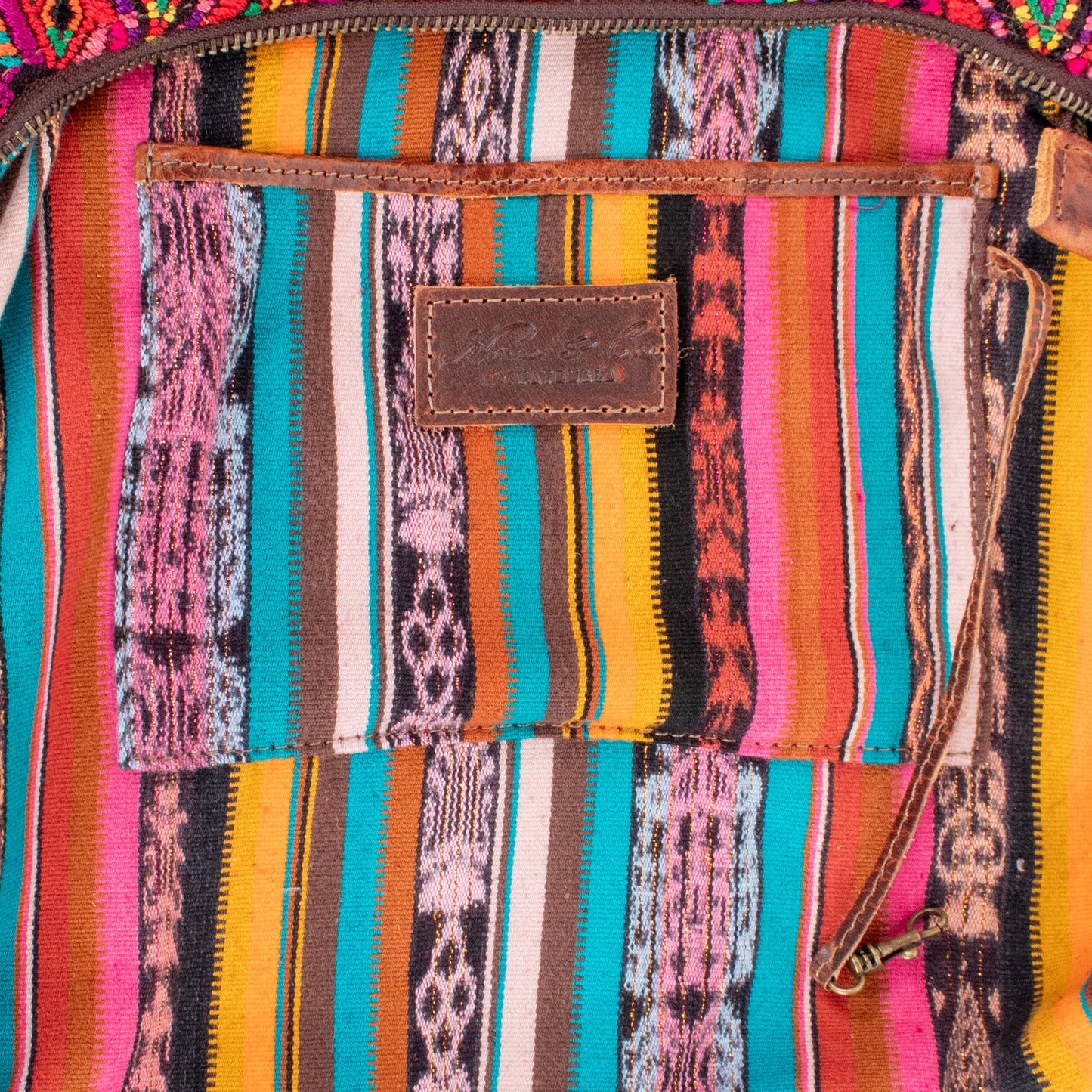 SMALL PENELOPE BAG - OOAK HUIPIL - HONEY - NO. 200743