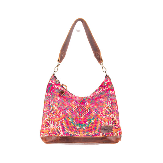 SMALL PENELOPE BAG - OOAK HUIPIL - HONEY - NO. 200744