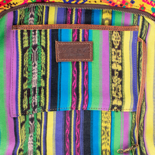 SMALL PENELOPE BAG - OOAK HUIPIL - HONEY - NO. 200746