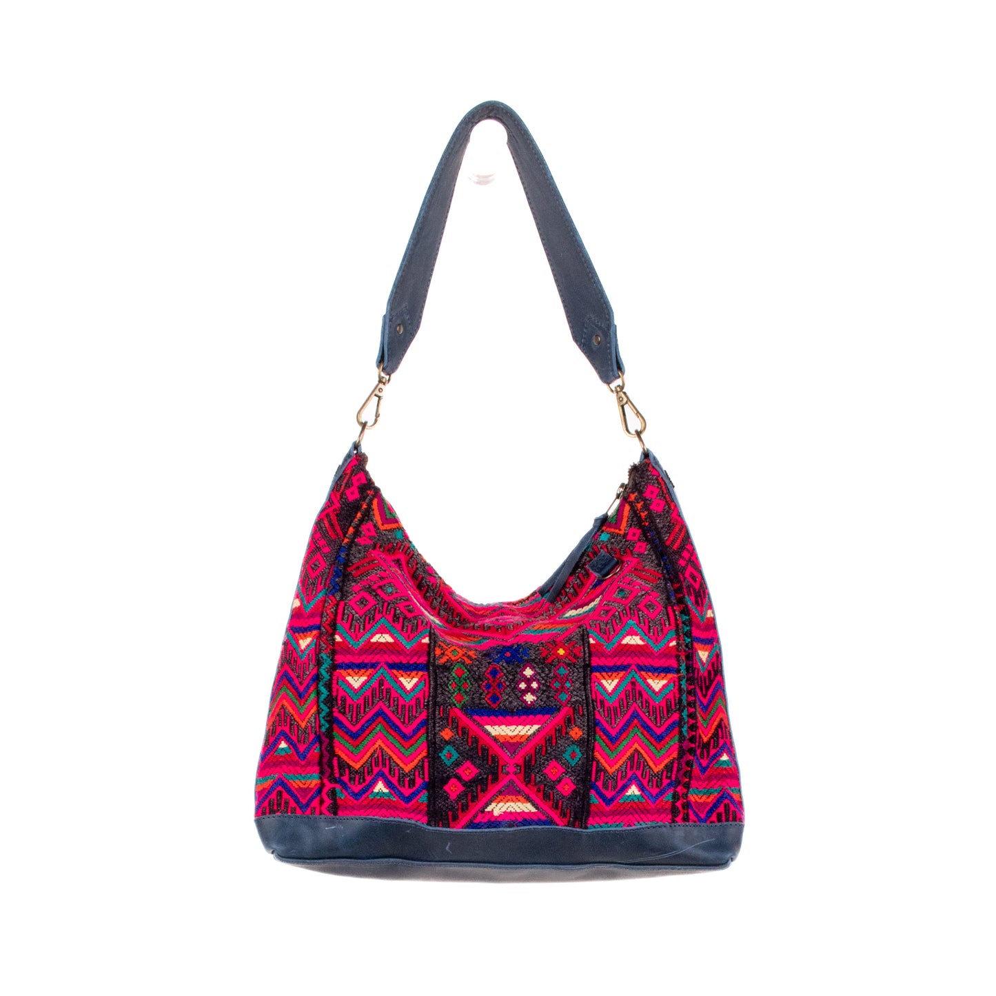 SMALL PENELOPE BAG - OOAK HUIPIL - NAVY - NO. 200758