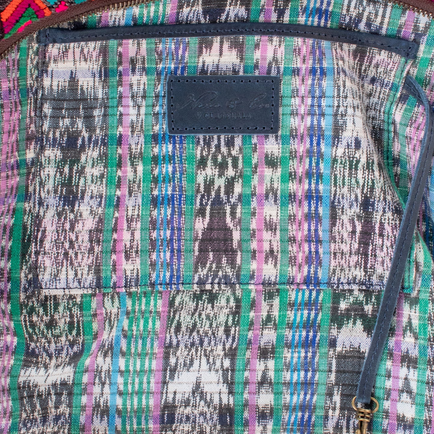 SMALL PENELOPE BAG - OOAK HUIPIL - NAVY - NO. 200758