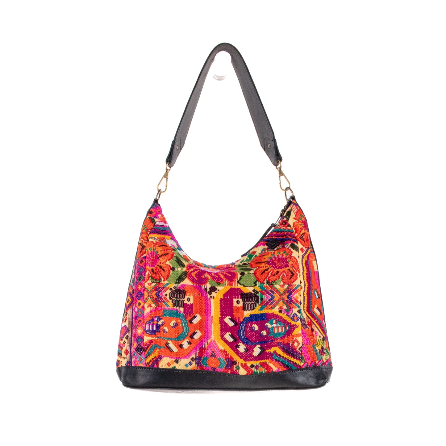 SMALL PENELOPE BAG - OOAK HUIPIL - BLACK - NO. 200762