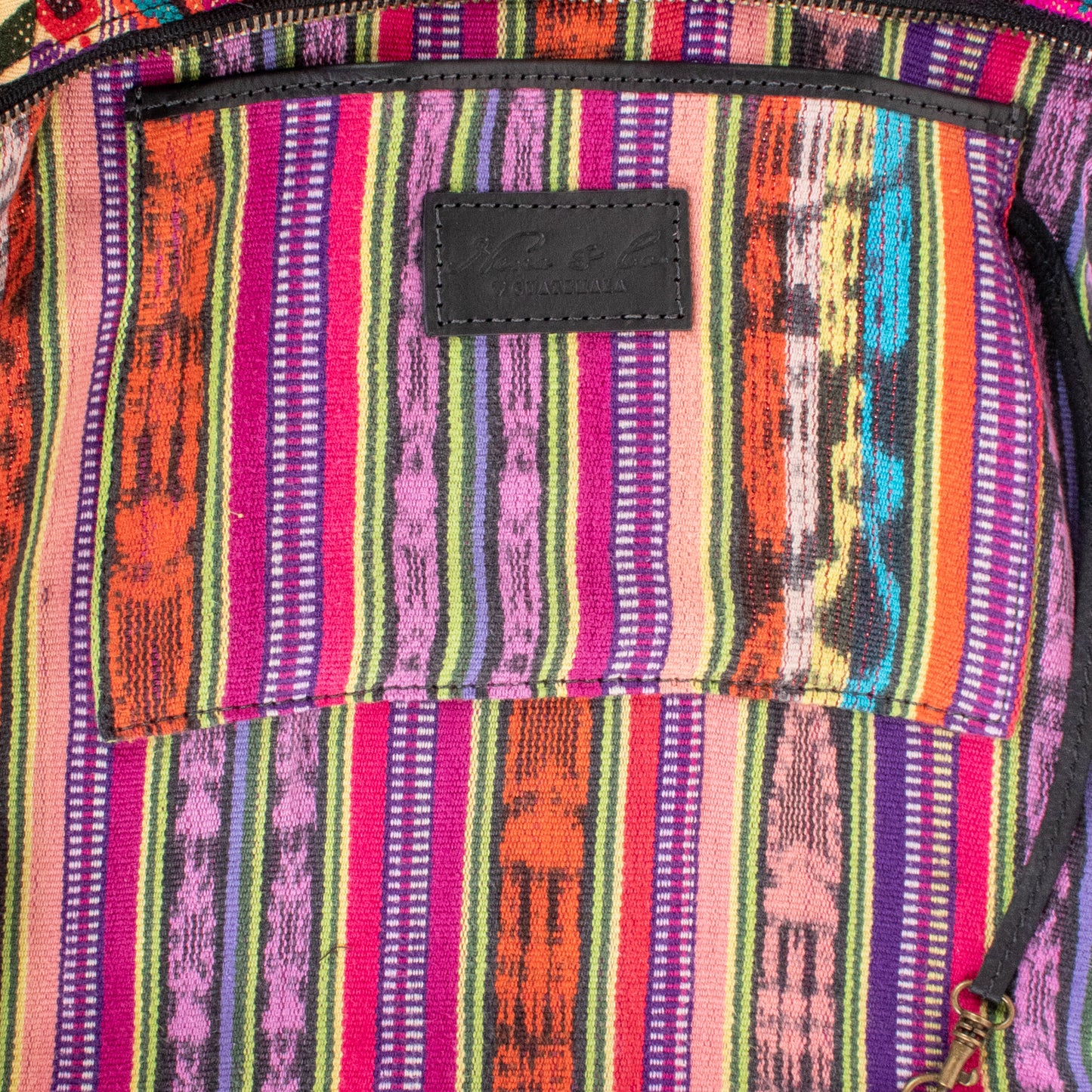 SMALL PENELOPE BAG - OOAK HUIPIL - BLACK - NO. 200762