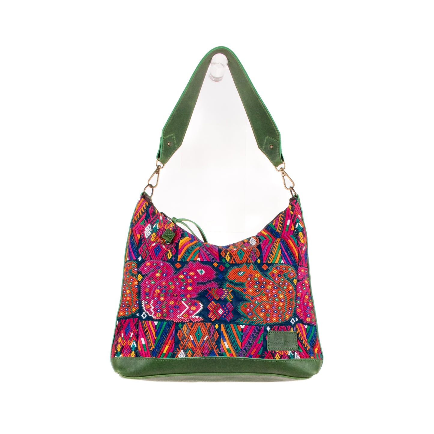 SMALL PENELOPE BAG - OOAK HUIPIL - EMERALD - NO. 200763