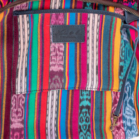 SMALL PENELOPE BAG - OOAK HUIPIL - NAVY - NO. 200764