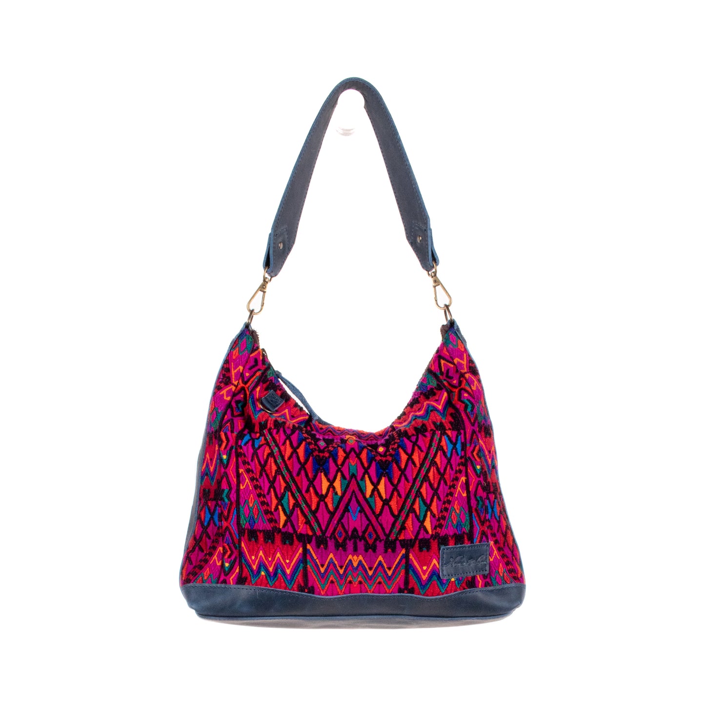 SMALL PENELOPE BAG - OOAK HUIPIL - NAVY - NO. 200764