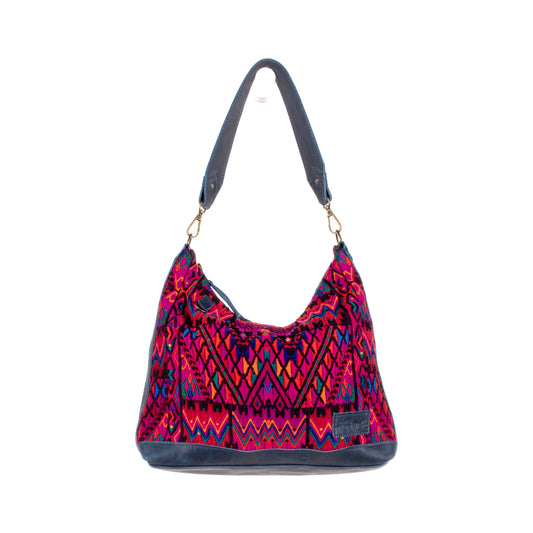 SMALL PENELOPE BAG - OOAK HUIPIL - NAVY - NO. 200764