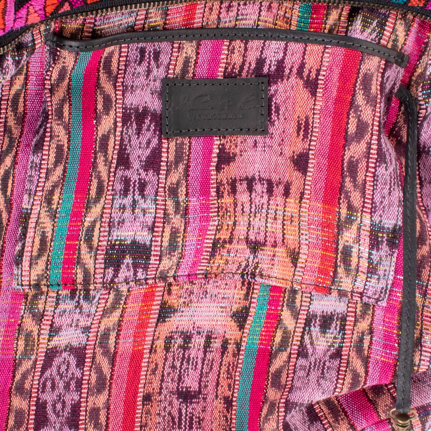 SMALL PENELOPE BAG - OOAK HUIPIL - BLACK - NO. 200766