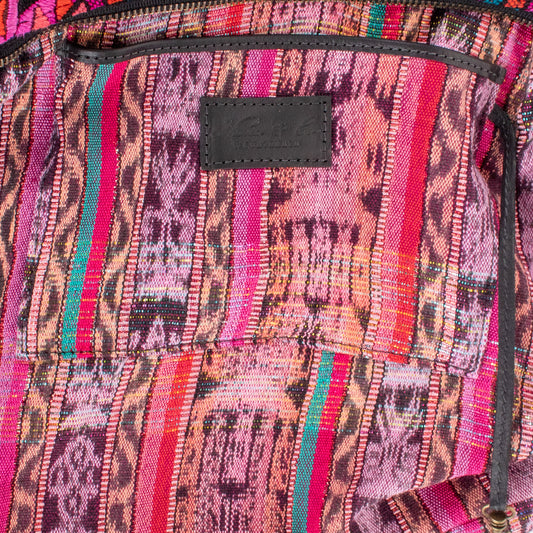 SMALL PENELOPE BAG - OOAK HUIPIL - BLACK - NO. 200766
