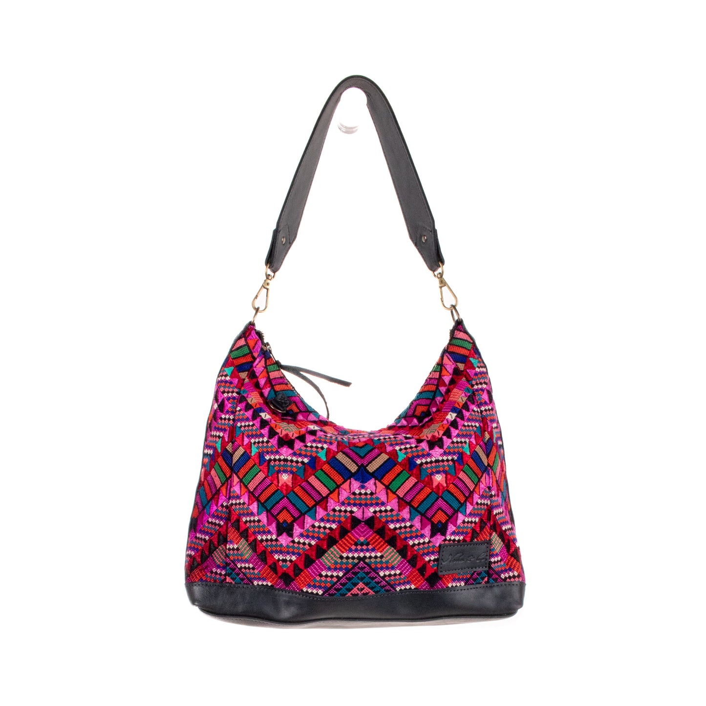 SMALL PENELOPE BAG - OOAK HUIPIL - BLACK - NO. 200766