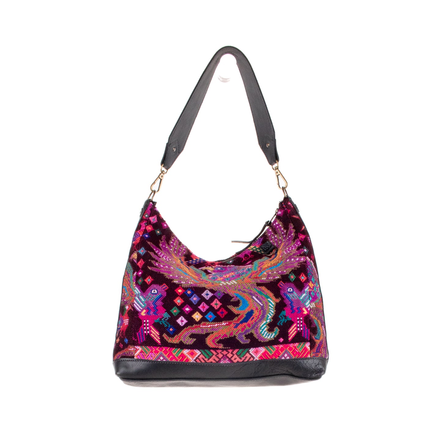 SMALL PENELOPE BAG - OOAK HUIPIL - BLACK - NO. 200767