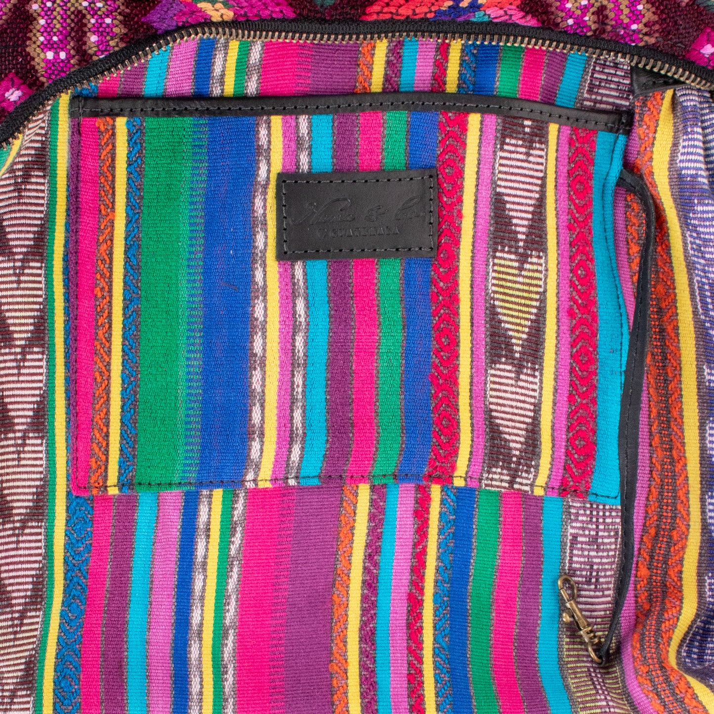 SMALL PENELOPE BAG - OOAK HUIPIL - BLACK - NO. 200767