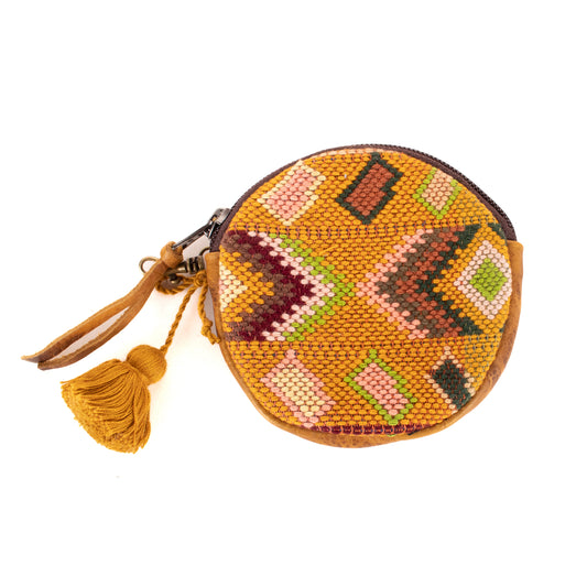 **SHIP WINDOW** CIRCLE COIN PURSE - H&S WHEAT - WRANGLER - NO. 200784