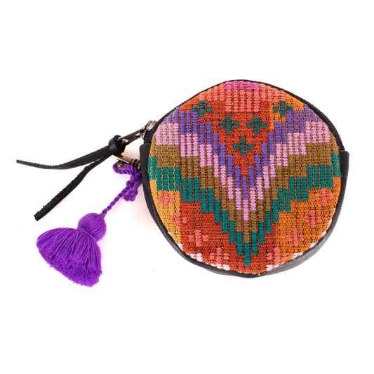 **SHIP WINDOW** CIRCLE COIN PURSE - H&S MOONS - BLACK - NO. 200785