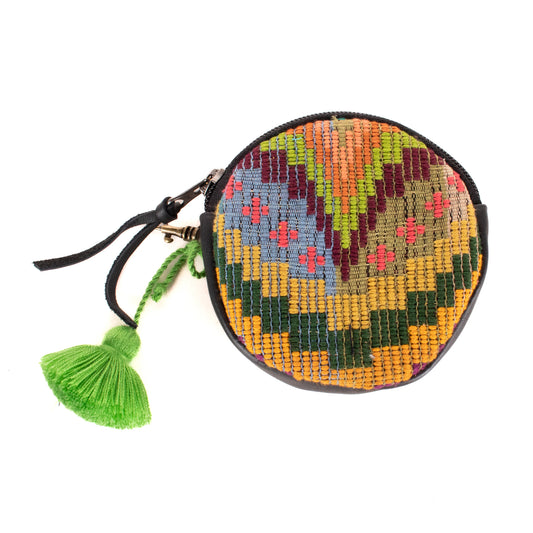 **SHIP WINDOW** CIRCLE COIN PURSE - H&S MOONS - BLACK - NO. 200786