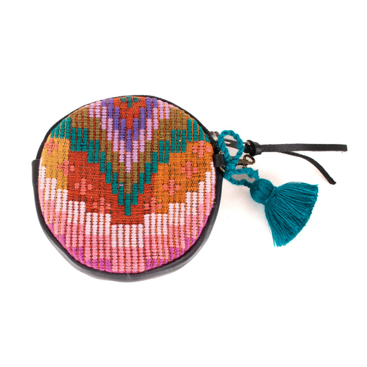 **SHIP WINDOW** CIRCLE COIN PURSE - H&S MOONS - BLACK - NO. 200787