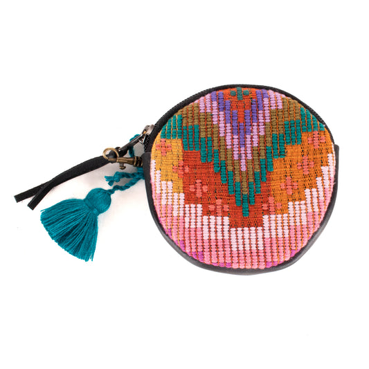 **SHIP WINDOW** CIRCLE COIN PURSE - H&S MOONS - BLACK - NO. 200787