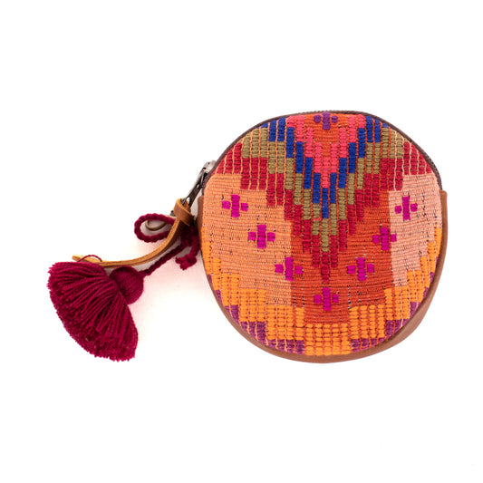 **SHIP WINDOW** CIRCLE COIN PURSE - H&S MOONS - CAFE - NO. 200788