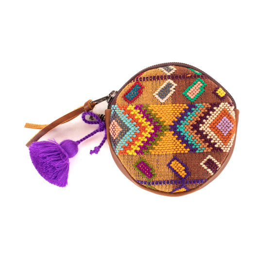 **SHIP WINDOW** CIRCLE COIN PURSE - H&S WHEAT - CAFE - NO. 200789