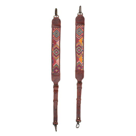 CAMILA BACKPACK STRAP SET - OOAK HUIPIL - COPPER - NO. 200908