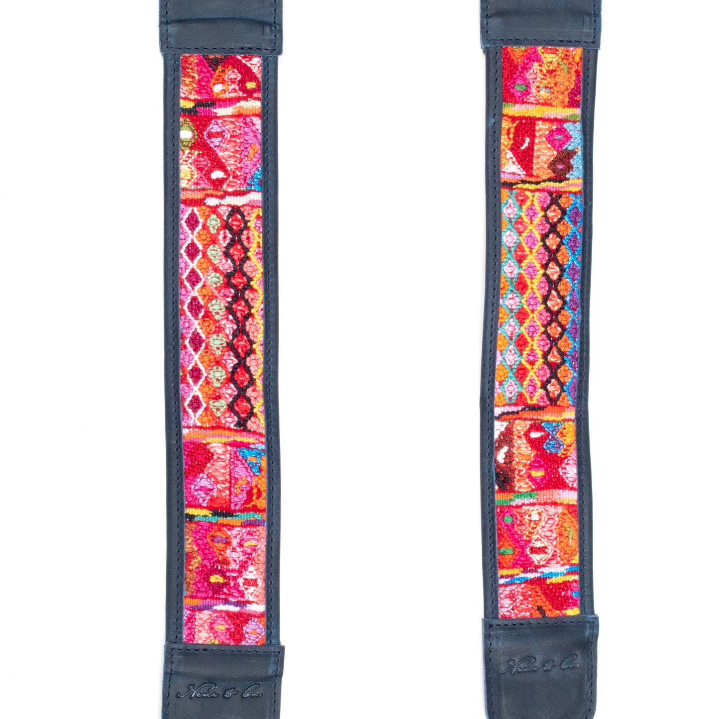 CAMILA BACKPACK STRAP SET - OOAK HUIPIL - NAVY - NO. 200910