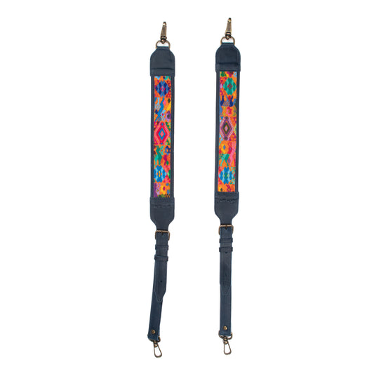 CAMILA BACKPACK STRAP SET - OOAK HUIPIL - NAVY - NO. 200911