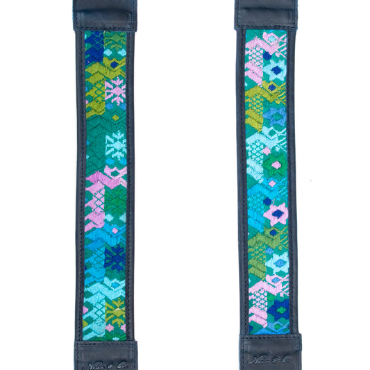 CAMILA BACKPACK STRAP SET - OOAK HUIPIL - NAVY - NO. 200912