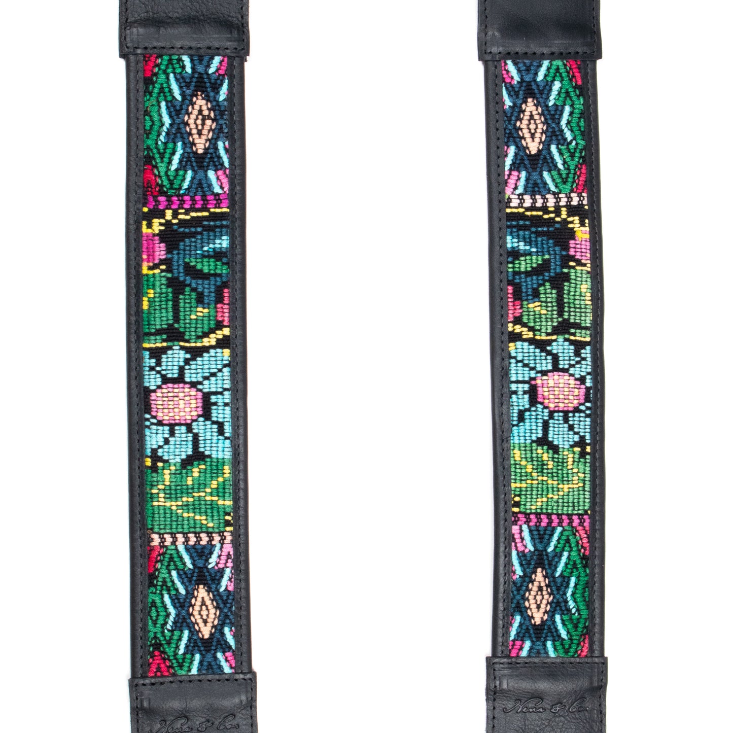 CAMILA BACKPACK STRAP SET - OOAK HUIPIL - BLACK - NO. 200913