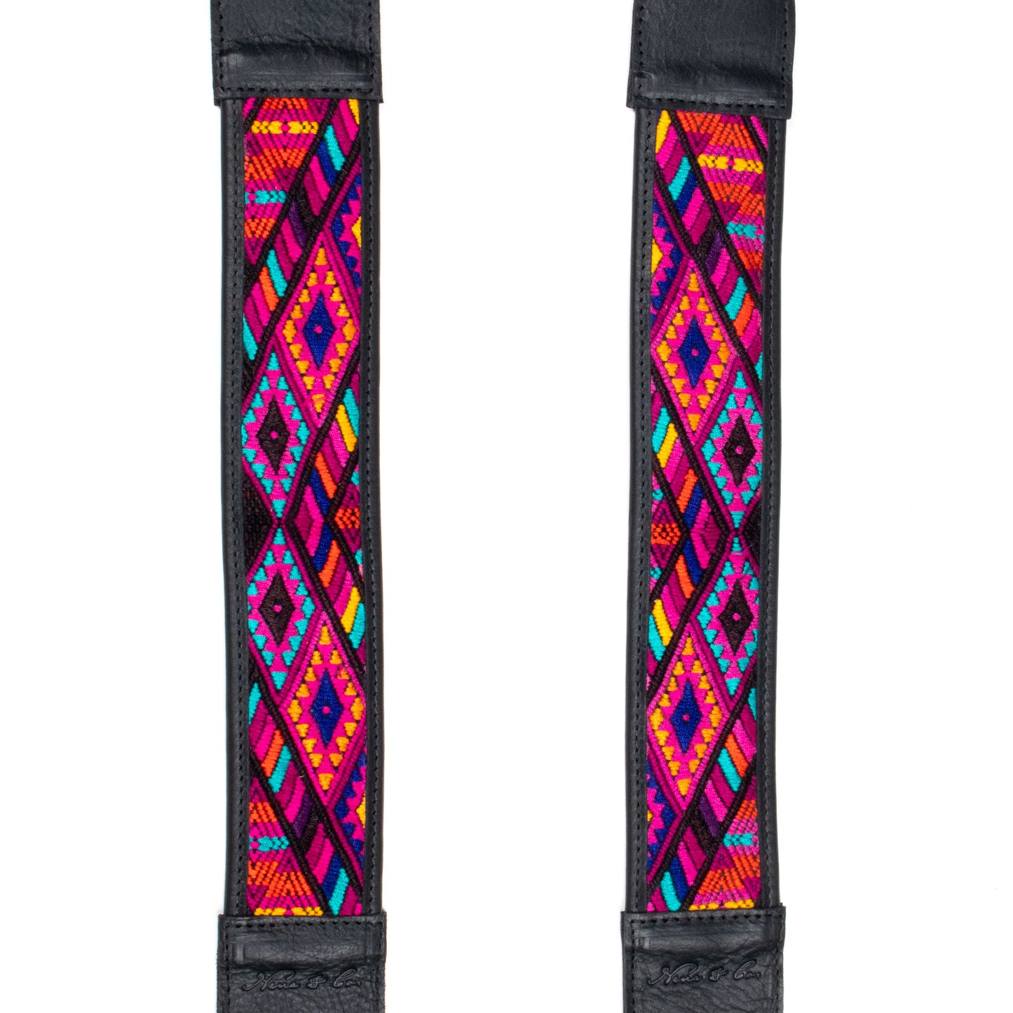 CAMILA BACKPACK STRAP SET - OOAK HUIPIL - BLACK - NO. 200914