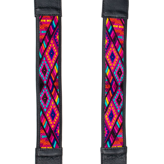 CAMILA BACKPACK STRAP SET - OOAK HUIPIL - BLACK - NO. 200914