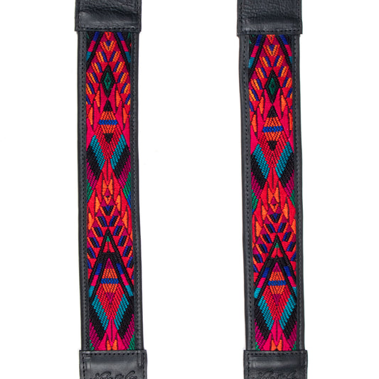 CAMILA BACKPACK STRAP SET - OOAK HUIPIL - BLACK - NO. 200916