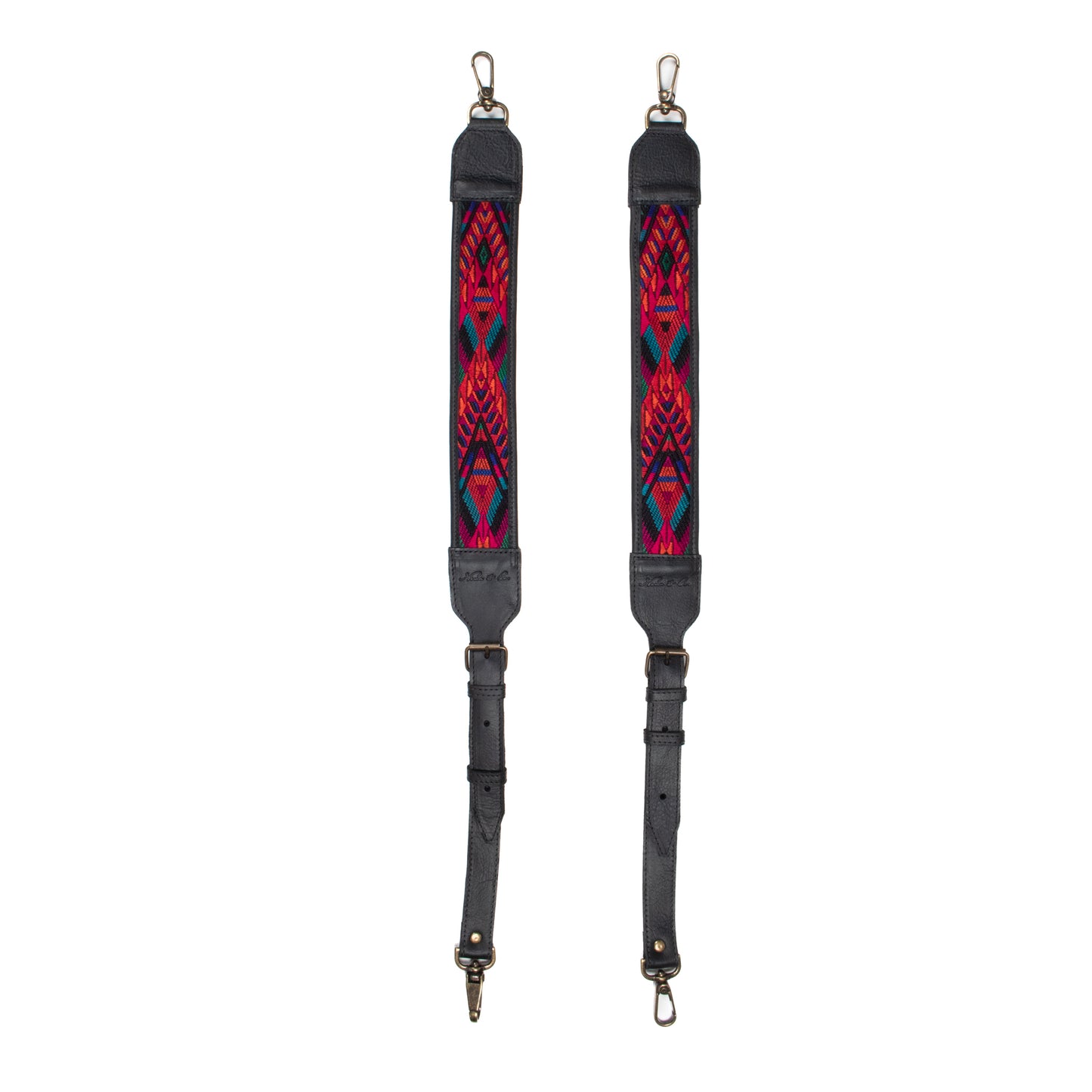 CAMILA BACKPACK STRAP SET - OOAK HUIPIL - BLACK - NO. 200916
