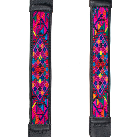CAMILA BACKPACK STRAP SET - OOAK HUIPIL - BLACK - NO. 200917