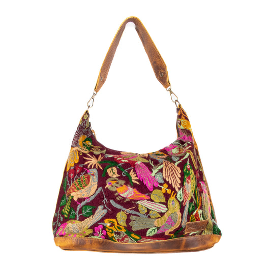 **SHIP WINDOW** PENELOPE BAG - H&S EMBROIDERED BIRDS - WRANGLER - NO. 201081