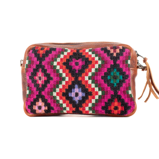 WANDER CROSSBODY SET - OOAK HUIPIL - HONEY - NO. 201186