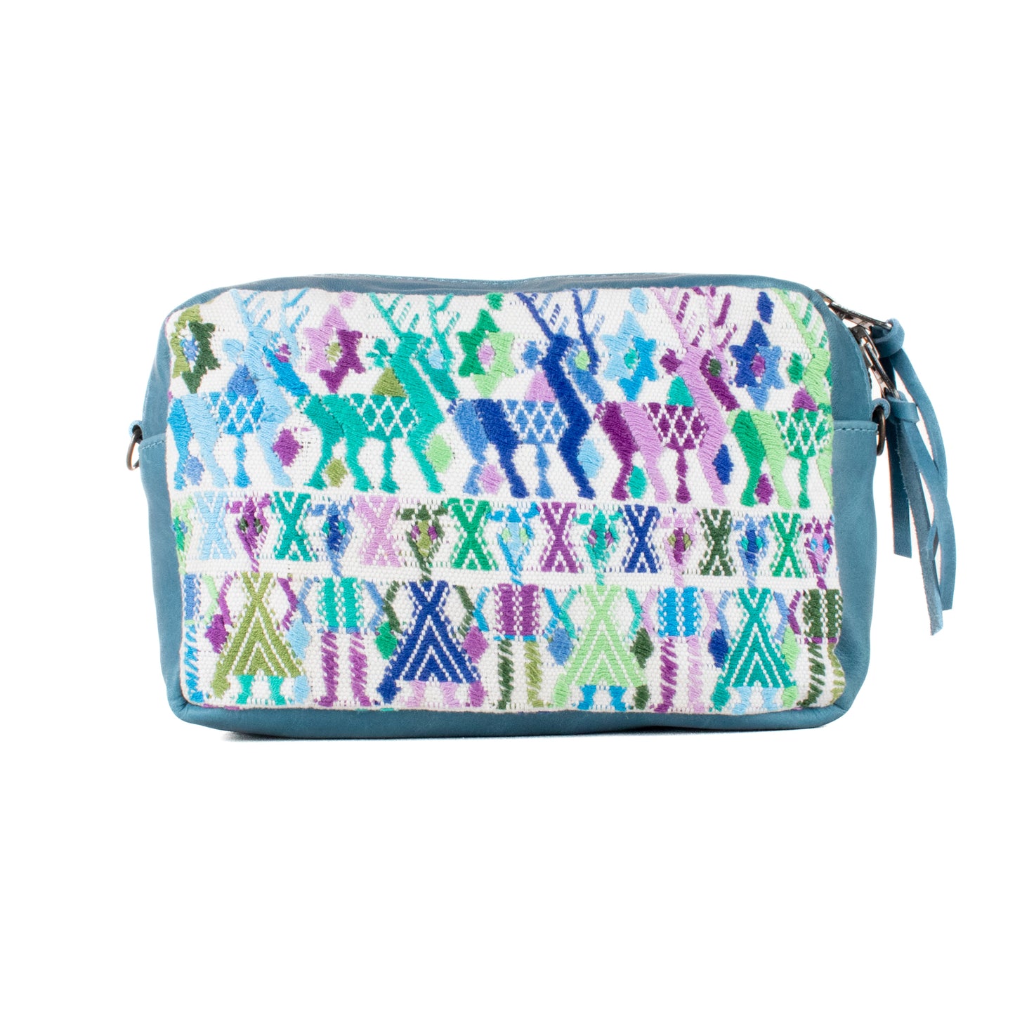 WANDER CROSSBODY SET - OOAK HUIPIL - CERULEAN - NO. 201211