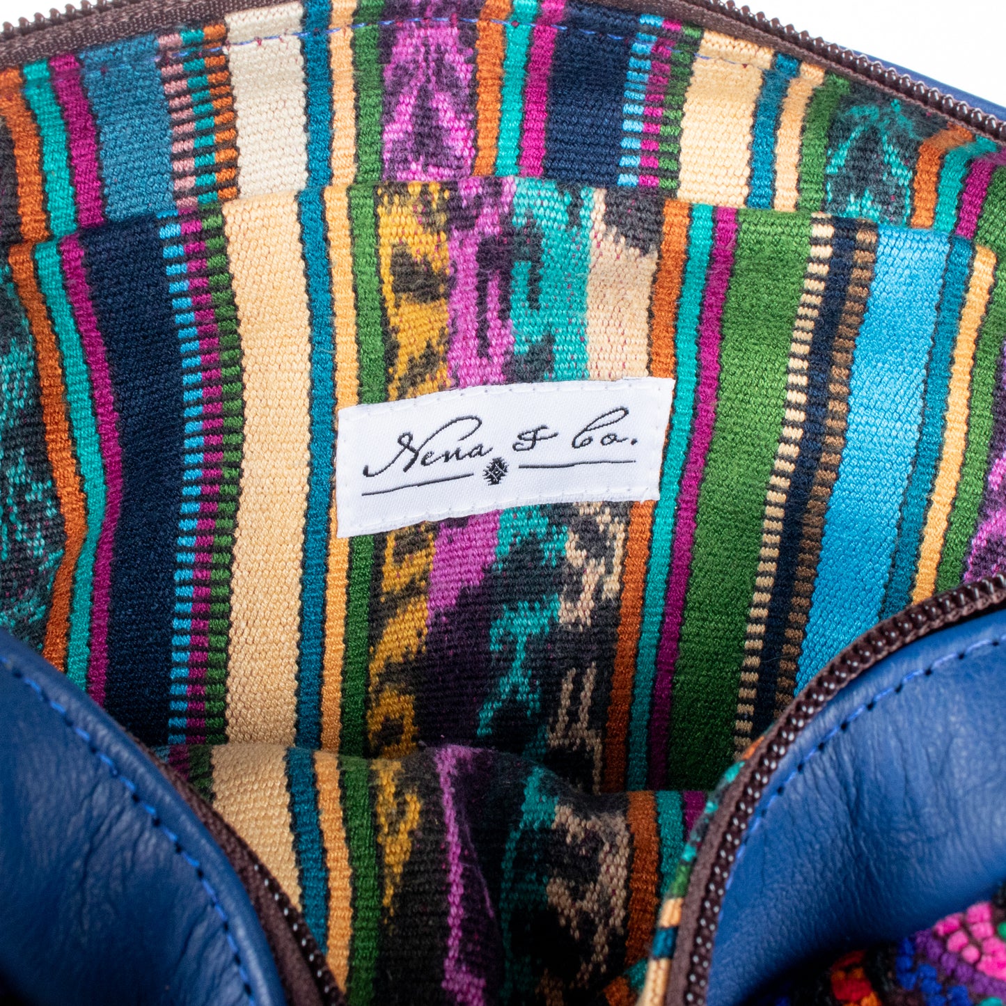 WANDER CROSSBODY SET - OOAK HUIPIL - COBALT - NO. 201212