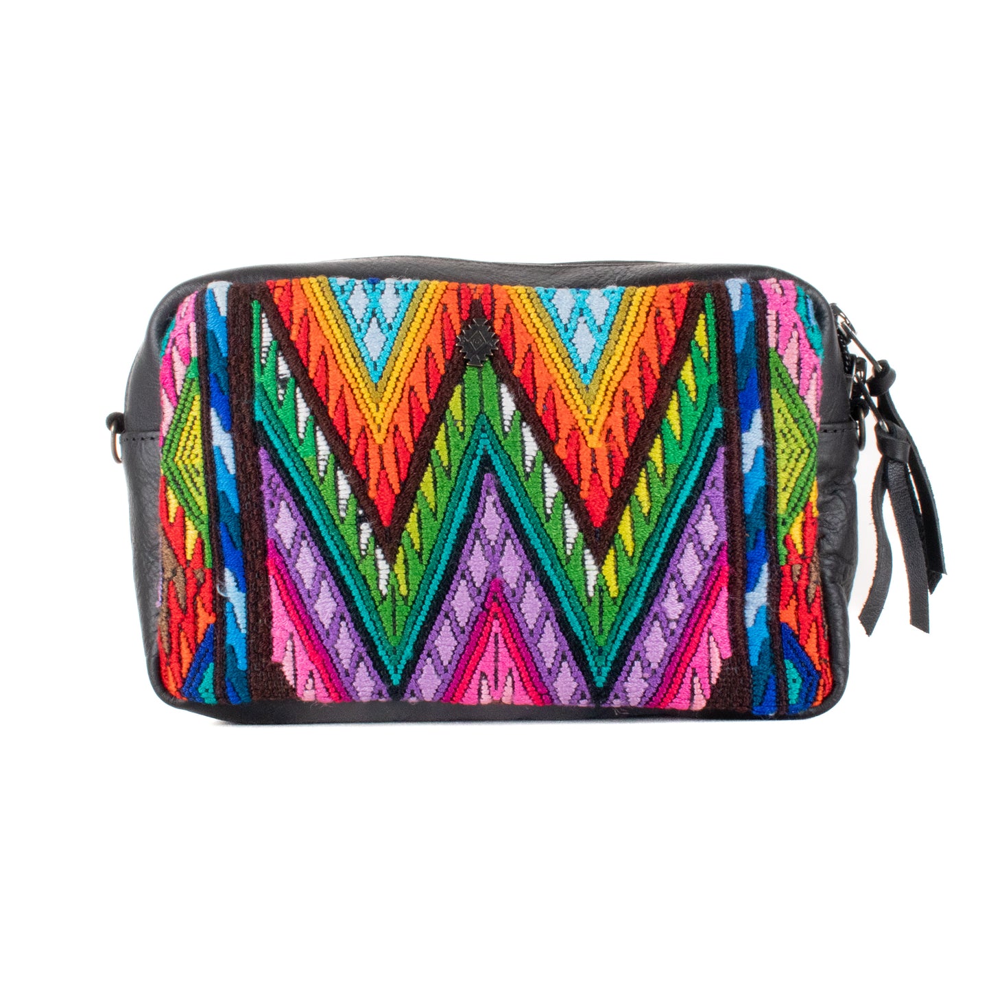 WANDER CROSSBODY SET - OOAK HUIPIL - BLACK - NO. 201213