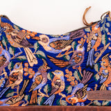 SMALL PENELOPE BAG - H&S EMBROIDERED BIRDS - HONEY - NO. 201235