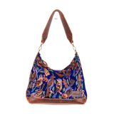 SMALL PENELOPE BAG - H&S EMBROIDERED BIRDS - HONEY - NO. 201235