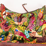SMALL PENELOPE BAG - H&S EMBROIDERED BIRDS - COPPER - NO. 201237