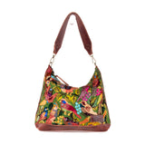 SMALL PENELOPE BAG - H&S EMBROIDERED BIRDS - COPPER - NO. 201237