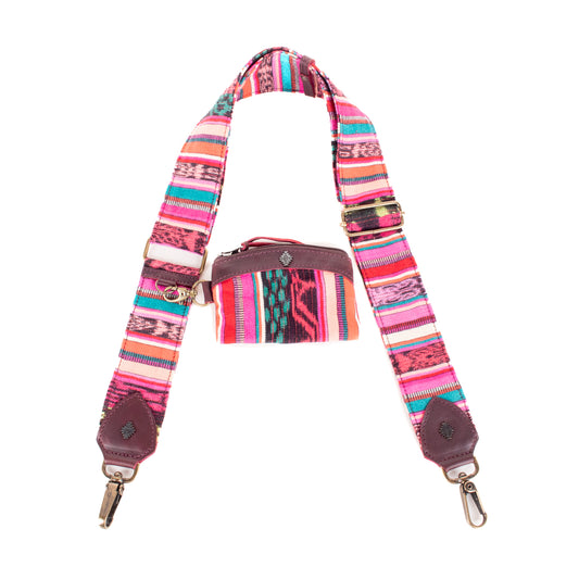 WIDE STRAP & COIN PURSE SET - CORTE - VINO TINTO - NO. 201349