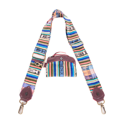 WIDE STRAP & COIN PURSE SET - CORTE - VINO TINTO - NO. 201354