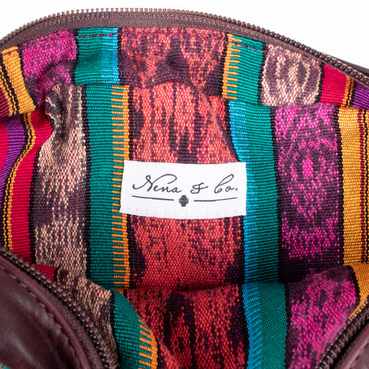 WANDER CROSSBODY SET - OOAK HUIPIL - VINO TINTO - NO. 201429